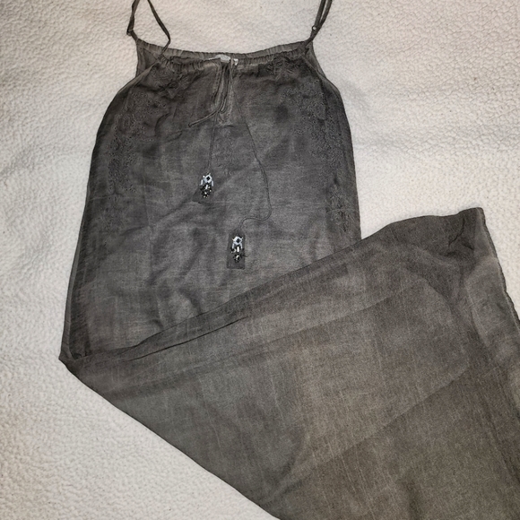 Gorgeous Boho Chic Slate Grey Colored Maxi Dress Small - Picture 6 of 16